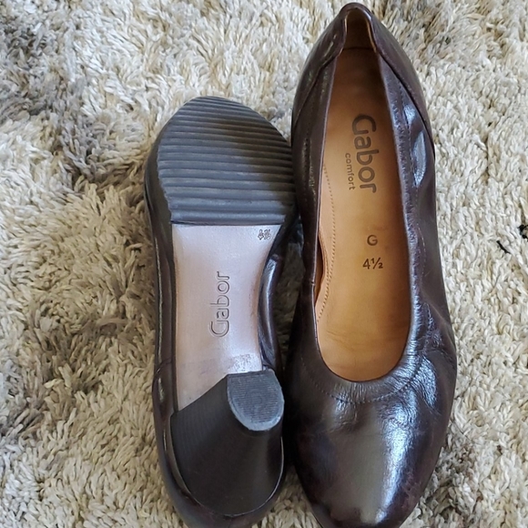 Gabor brown leather heels - Picture 3 of 8